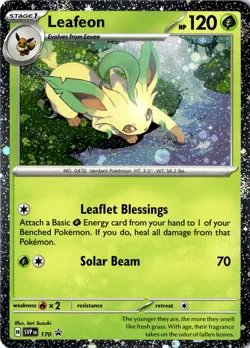Leafeon - (Cosmos Holo) Promo SV: Scarlet & Violet Promo Cards 170 NM - Image 1