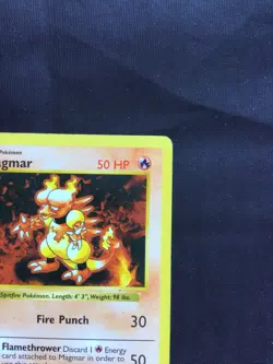 Pokemon Cards: Base Set 1st Edition Uncommon: Magmar 36/102 - Image 3
