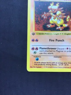 Pokemon Cards: Base Set 1st Edition Uncommon: Magmar 36/102 - Image 5