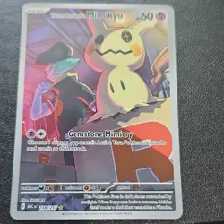 Pokemon Team Rocket's Mimikyu Card ASC 238/217 Rare Basic 60 HP Psychic - Image 1