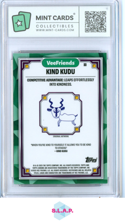 KIND KUDU TOPPS CHROME 33 2025 VEEFRIENDS FIRST CHROME EN MINT CARDS GEM MT 10 - Image 2