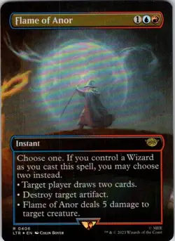 Magic | LTR | Flame of Anor (Borderless) | 406 | NM | Foil - Image 1