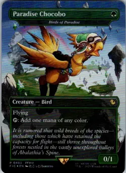 Magic | FIC | Paradise Chocobo Birds of Paradise Borderless | 483 | NM | Foil - Image 1