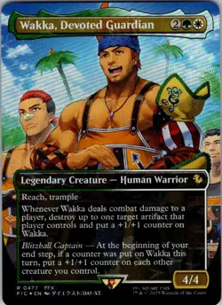Magic | FIC | Wakka Devoted Guardian Borderless Chocobo Foil | 477 | NM | Foil - Image 1
