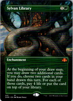 Magic | DMR | Sylvan Library (Borderless) | 441 | NM - Image 1