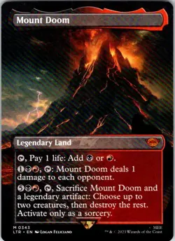Magic | LTR | Mount Doom (Borderless) | 343 | NM - Image 1