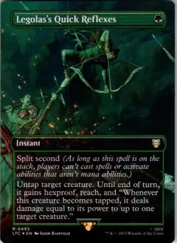 Magic | LTC | Legolas's Quick Reflexes (Borderless) | 493 | NM | Foil - Image 1