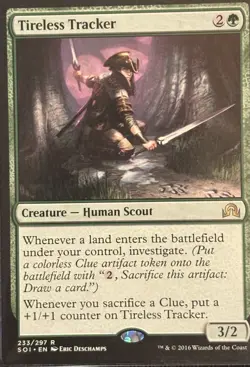 MTG Tireless Tracker SOI Shadows Over Innistrad 233/297 Regular Rare NM - Image 1