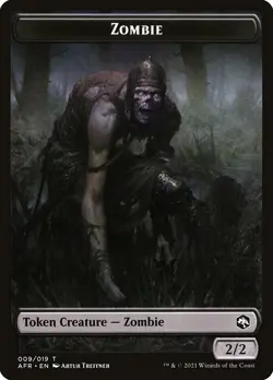 4x Zombie Token - NM - Forgotten Realms - SPARROW MAGIC - Image 1