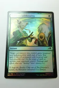 MTG Tamiyo's Safekeeping x1-Foil -Kamigawa: Neon Dynasty-Lightly Played - Image 1