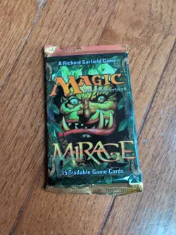 MTG Mirage Sealed Booster Pack Magic: The Gathering English Edition - Image 1