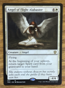 MTG Innistrad: Crimson Vow Commander, Angel of Flight Alabaster - Image 1