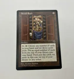 Magic: The Gathering Scroll Rack Rare Artifact Tempest 308 Regular M/NMINT - Image 1