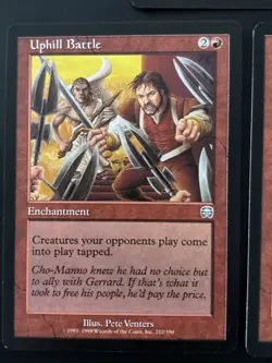 3x Uphill Battle Mercadian Masques UP NM MTG Magic - Image 3