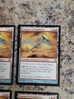 4x MTG Hammer of Purphoros Theros x4 NM Unplayed Playset Commander EDH - Image 4