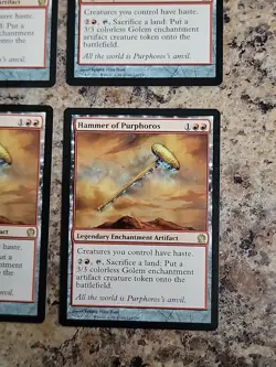 4x MTG Hammer of Purphoros Theros x4 NM Unplayed Playset Commander EDH - Image 5
