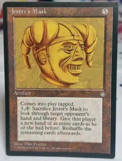 MTG Magic The Gathering Ice Age Vintage Jester's Mask 1995 - Image 1