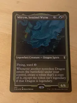 Miirym, Sentinel Wyrm Etched FOIL CLB: Battle for Baldur's Gate NM MTG - Image 1