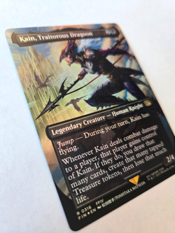 Kain, Traitorous Dragoon BORDERLESS FINAL FANTASY #316 MTG FOIL - Image 3