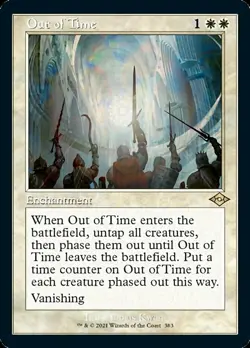 MTG *Out of Time Retro Frame X4* (NM) Modern Horizons 2 Magic Free Shipping - Image 1
