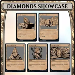 FULL SET Diamond Mana Rock Artifact Showcase MTG Magic the Gathering EDH - Image 1