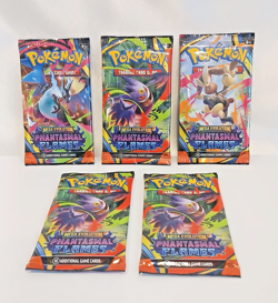 Mega Evolution Phantasmal Flames Sealed Pokemon All 5 Packs Unopened - Image 1