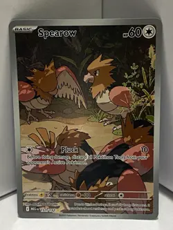 Pokemon TCG Spearow 151/132 Illustration Rare Mega Evolution Near Mint Condition - Image 1