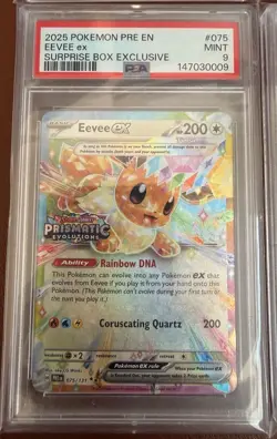 Pokemon Prismatic Evolutions Surprise box Promo Sequential Set Psa 10 &9 - Image 2