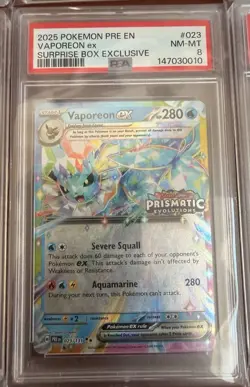 Pokemon Prismatic Evolutions Surprise box Promo Sequential Set Psa 10 &9 - Image 3