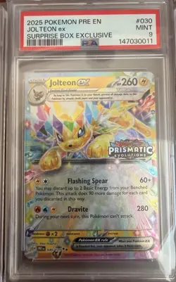 Pokemon Prismatic Evolutions Surprise box Promo Sequential Set Psa 10 &9 - Image 4