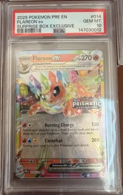 Pokemon Prismatic Evolutions Surprise box Promo Sequential Set Psa 10 &9 - Image 5