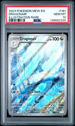 2023 POKEMON MEW EN-151 ILLUSTRATION RARE #181 DRAGONAIR PSA 10 - Image 1