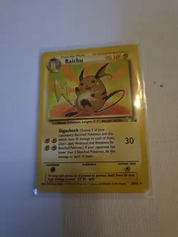 Pokemon TCG Raichu 29/62 Fossil Non-Holo Rare WOTC Vintage 1999 Nm - Image 1