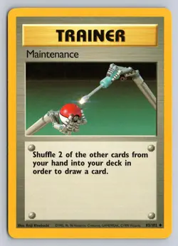 MAINTENANCE 83/102 UNCOMMON BASE SET UNLIMITED POKEMON MP - Image 1