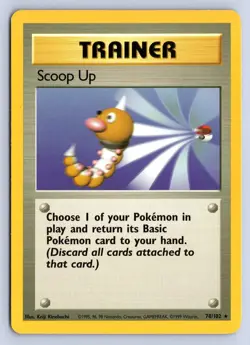 SCOOP UP 78/102 RARE BASE SET UNLIMITED POKEMON MP - Image 1