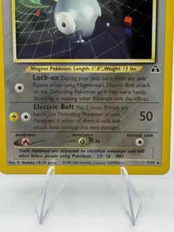 Magnemite 7/75 Holo Rare Neo Discovery Pokemon English WOTC - Image 3