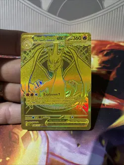 Pokemon TCG Mega Charizard Y Ex 294/217 GOLD Ascended Hero’s PACK FRESH - Image 2