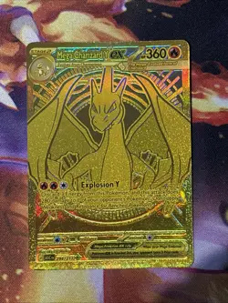 Pokemon TCG Mega Charizard Y Ex 294/217 GOLD Ascended Hero’s PACK FRESH - Image 3