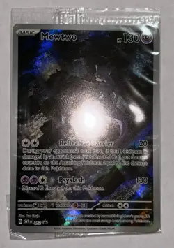 Pokemon 151 Mewtwo 052 Scarlet & Violet UPC Black Star Promo Card Holo Sealed - Image 1