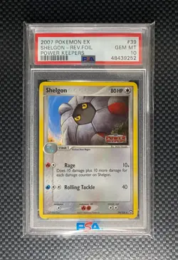 Pokemon Shelgon Power Keepers Reverse Foil PSA 10 - Image 2