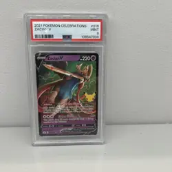Zacian V 016/025 2021 Pokemon Celebrations PSA 9 Mint - Image 1