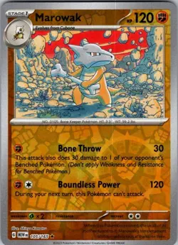 Pokemon | MEW | Marowak | 105/165 | NM Reverse Holo - Image 1