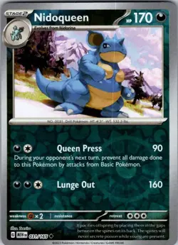 Pokemon | MEW | Nidoqueen | 031/165 | NM Reverse Holo - Image 1
