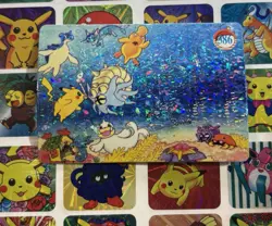 Pokemon Pikachu Vintage Pocket Monsters Vending HOLO Prism Sticker 1998 Nintendo - Image 3