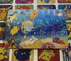 Pokemon Pikachu Vintage Pocket Monsters Vending HOLO Prism Sticker 1998 Nintendo - Image 4
