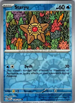 Pokemon | MEW | Staryu | 120/165 | NM Reverse Holo - Image 1
