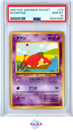 SLOWPOKE POKEMON #79 1997 ROCKET - JAPANESE PSA 10 - Image 1