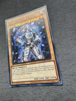 YuGiOh! Gem-Knight Crystal BLMM - Error Misprint Name Shift 1st Ed Near Mint - Image 4