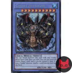Yugioh Gishki Zielgigas HA07-EN057 Secret Rare 1st Edition NM - Image 1