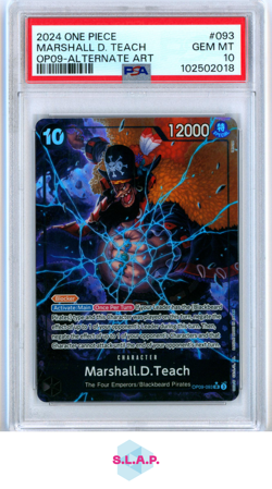MARSHALL D. TEACH ALT ART ONE PIECE 09-EMPERORS IN THE NEW WORLD 2024 093 PSA 10 - Image 1